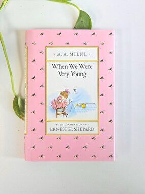 Vintage 1990s When We Were Very Young by A.A. Milne, Hardcover with Dust Jacket